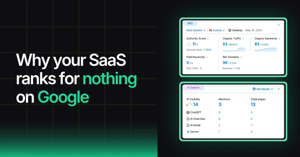 SaaS website SEO audit framework showing 5 layers from technical to content
